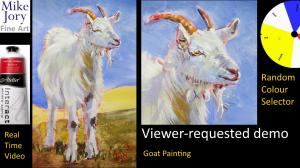 The Sunday Art Show - How to paint a white goat in acrylic